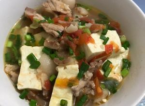 Hình của món Thịt,đậu sốt cà chua.