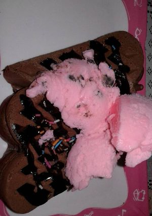 Foto resep Waffle coklat simpel