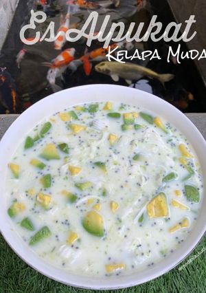 Foto resep Es Alpukat Kelapa Muda