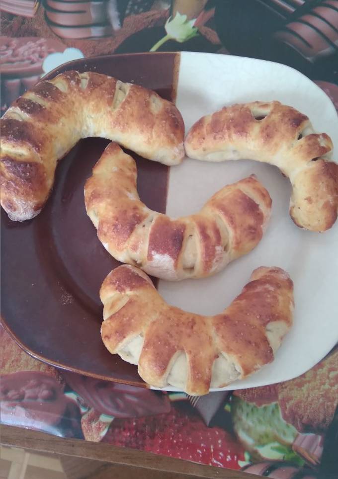 Рогалики з шоколадною начинкою