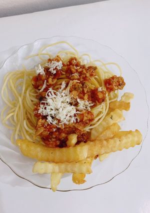 Foto resep Chicken bolongnese spagetthi