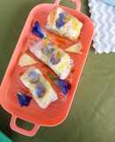Vietnam roll fruit cake bunga telang (dessert)