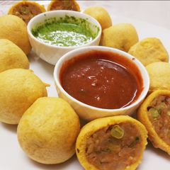 A picture of Left over Aloo Sabzi Vada.