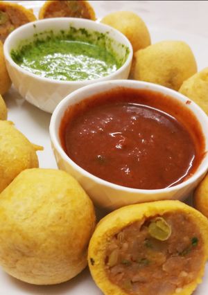 A picture of Left over Aloo Sabzi Vada.