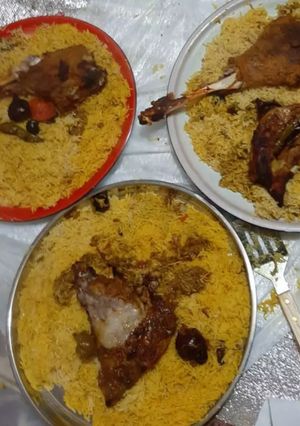 صورة لوصفة مدفون قطع اللحمة او الدجاج