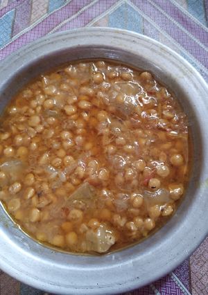 A picture of Kaddu Chana dal.