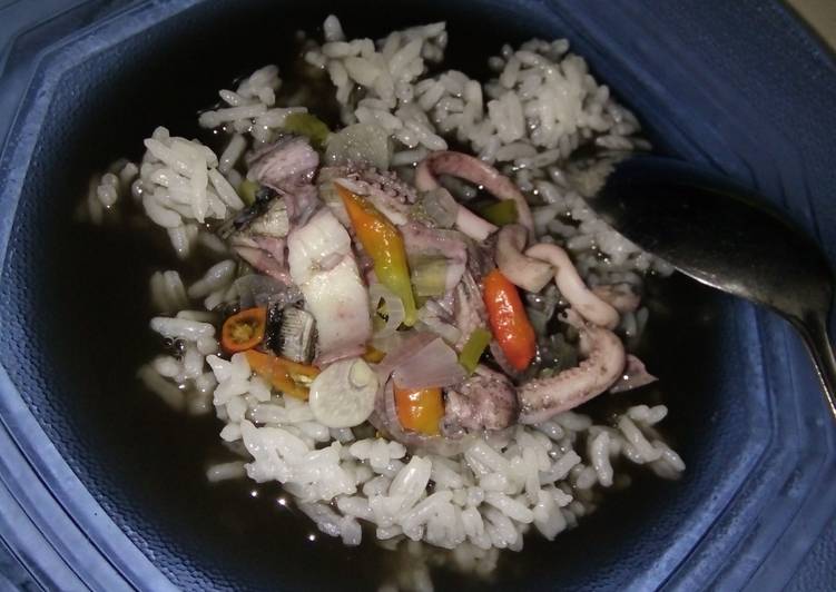 Cara mudah Membuat Pindang cumi hitam (resep diet tanpa minyak) 😄 Lezat