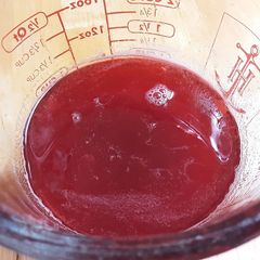 A picture of Raspberry Simple Syrup.