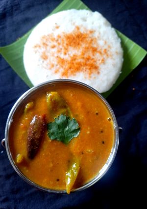 A picture of Tiffin sambar.
