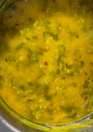 A picture of Aalan ki methi green methi.
