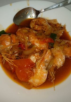 Foto resep Udang asam manis simple