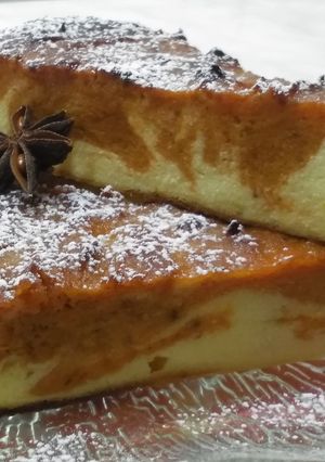 Sütőtökös-túrós sütemény recept fotója