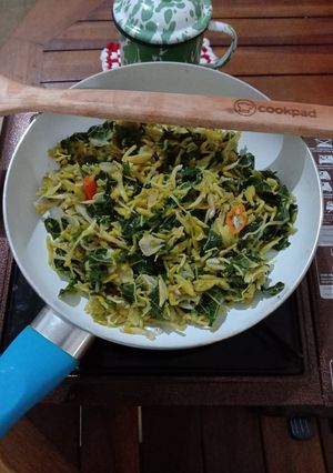 Foto resep Oseng bunga pepaya