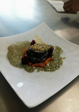 Una foto de Berenjenas a la parmesana