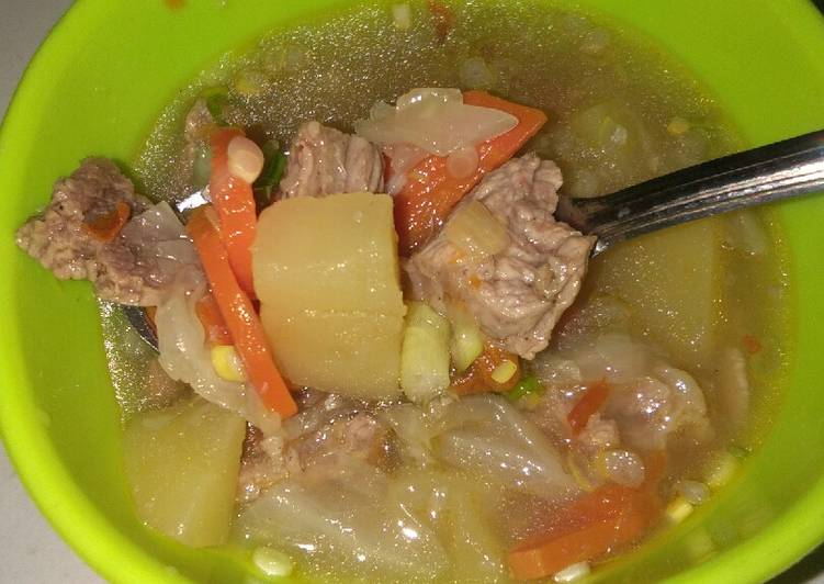 2. Sup daging sapi simpel