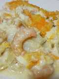 Filetes de Panga con gambas gratinada
