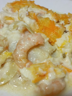 Una foto de Filetes de Panga con gambas gratinada