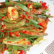 Terong + kucai sambal tumis
