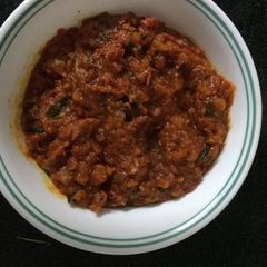 A picture of Tomato & Menthi Chutney / Tomato Pachadi.
