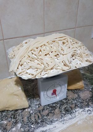 Una foto de Fideos caseros