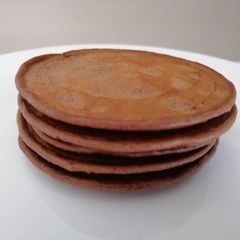 A picture of Eggless Chocolate Pancakes.