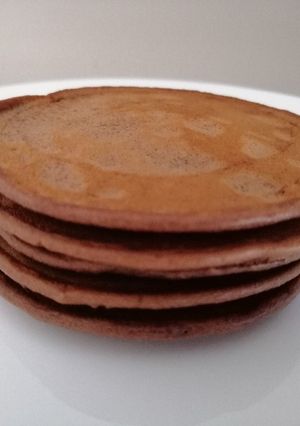 A picture of Eggless Chocolate Pancakes.