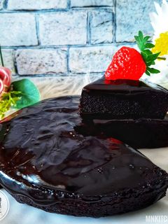 Foto resep Super Moist Steamed Chocolate Cake (NO mixer NO oven)⭐