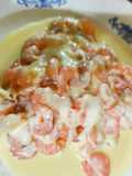 Plato keto de Camarones con queso