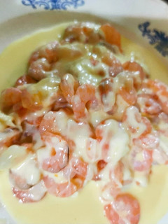 Una foto de Plato keto de Camarones con queso