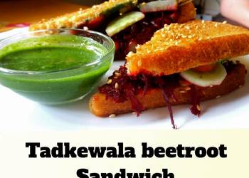 Fast Cooking Methods Tadkewala Beetroot Sandwich Delicious and Healthy
