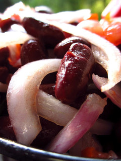 A picture of Rajma Salad (Kidney Beans).
