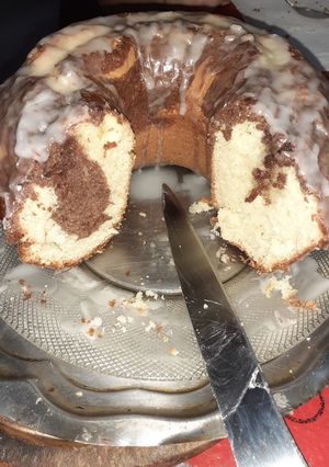 Una foto de Budín de limón y chocolate