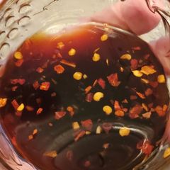 A picture of Gyoza dipping sauce.