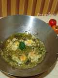 Telur setengah matang bumbu seblak cabe ijo