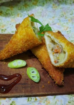 Foto resep Roti Goreng Isi Ragout Ayam