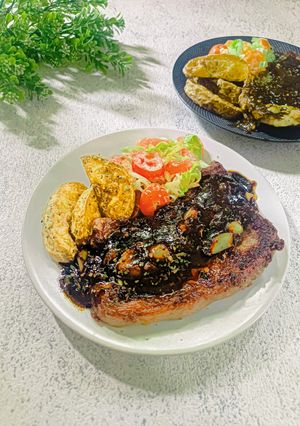 Foto resep Nostalgic Black Pepper Steak