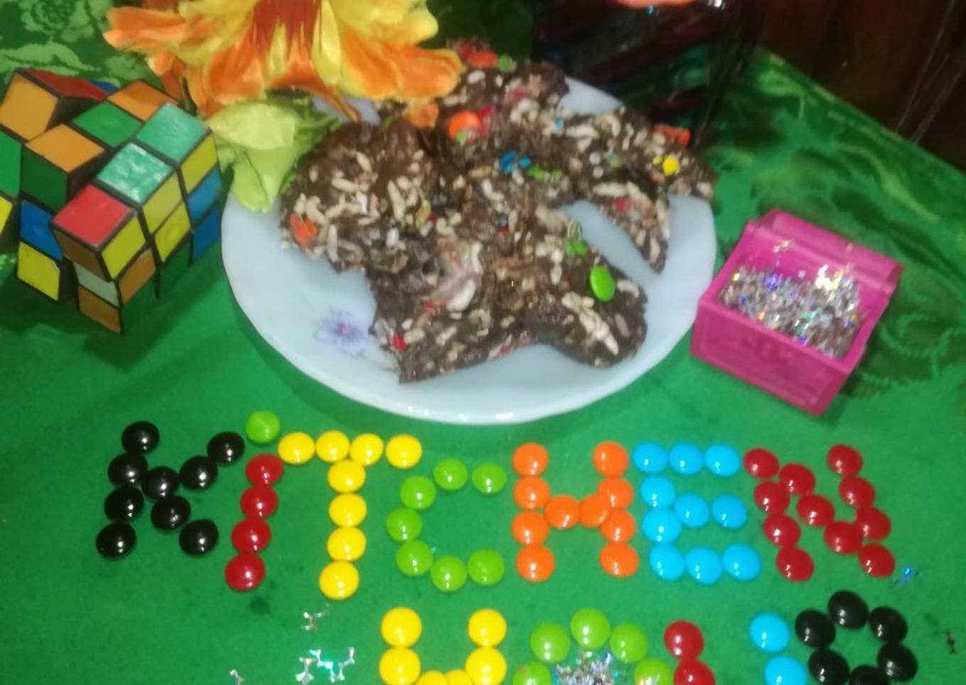 Unique chocolate &marshmallow bars😋
