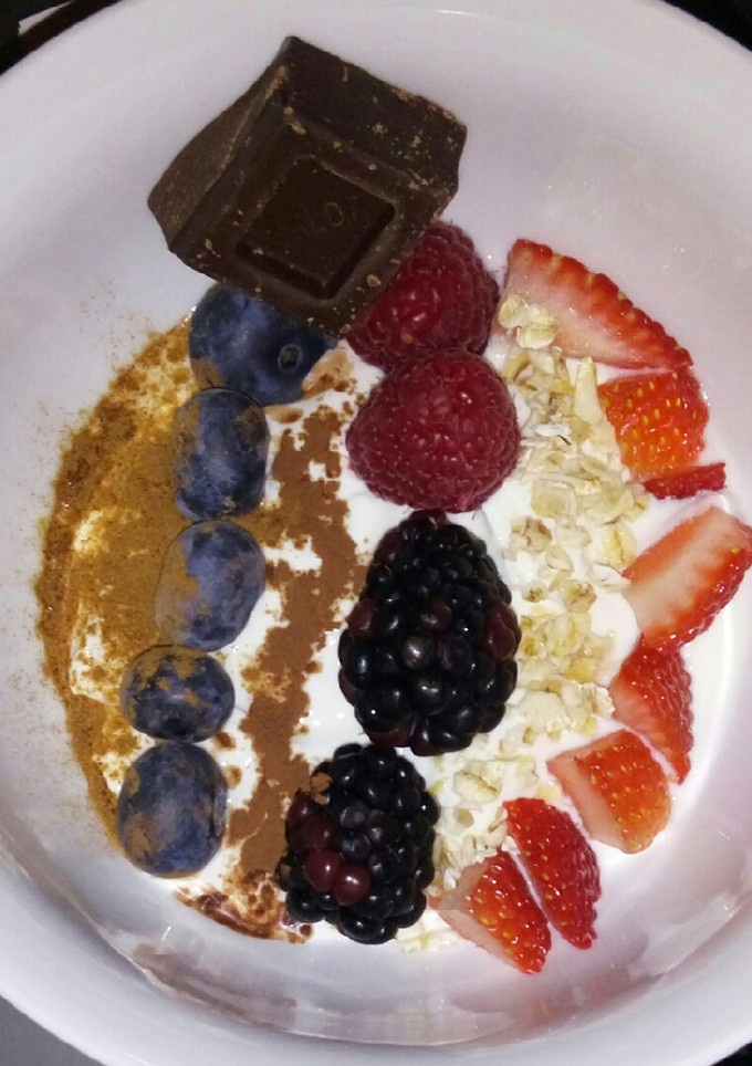 Una foto de Yogur mezcla💚