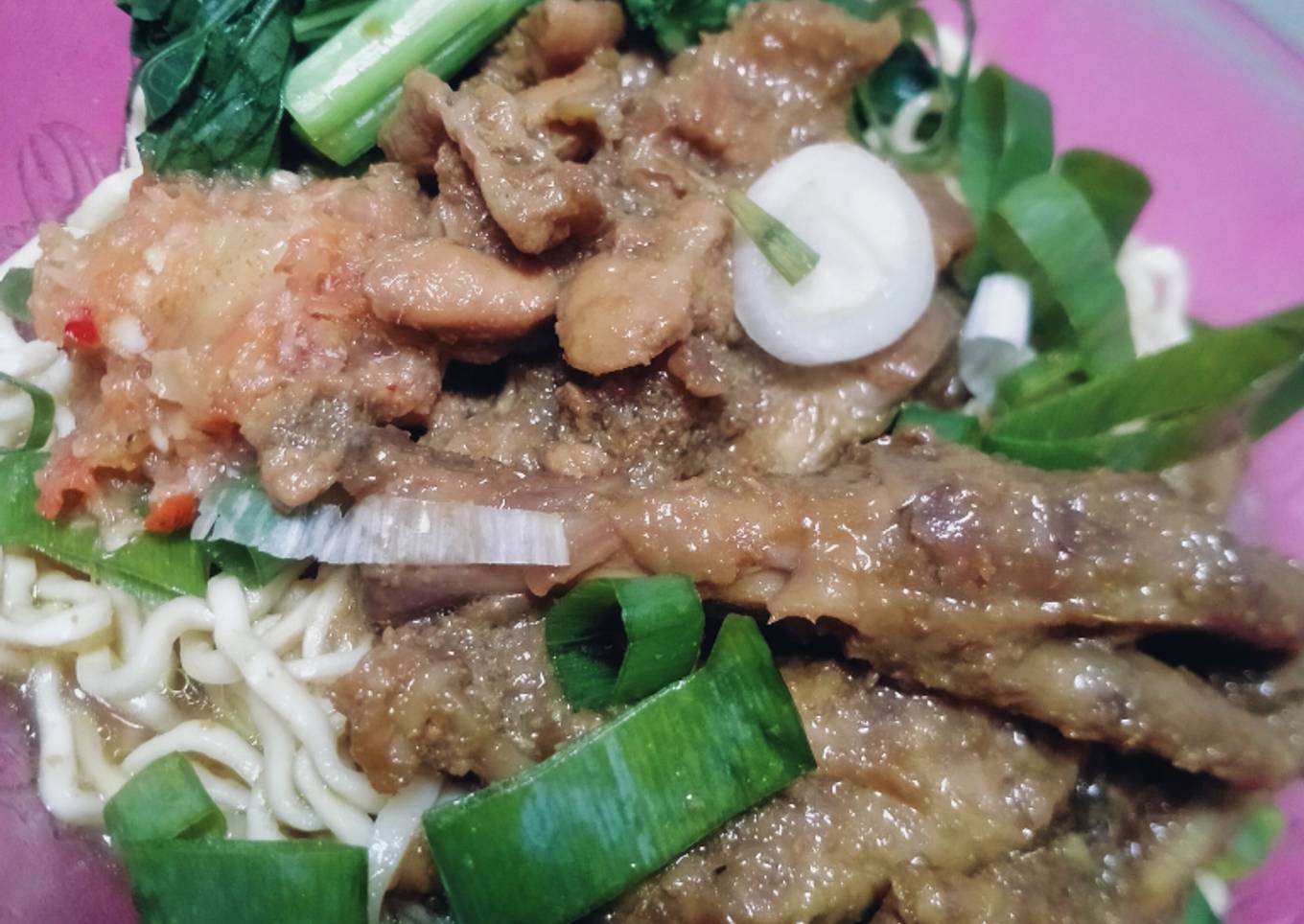 Mie ayam ceker