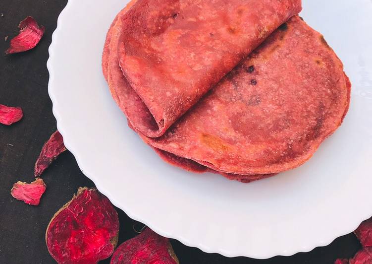 Recipe of Super Quick Homemade Beetroot chapati