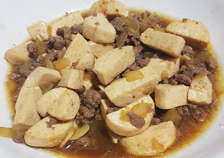 Cara Bikin Tofu tumis daging cincang yang Harus Anda Coba