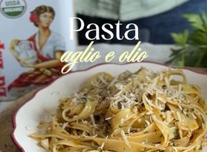Una foto de Tagliatelle Aglio e Olio (Ajo y Aceite)