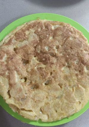 Una foto de Tortilla de patata y ajo en polvo