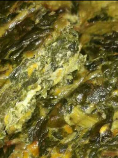 Una foto de Soufflé de acelga zanahoria y puerro