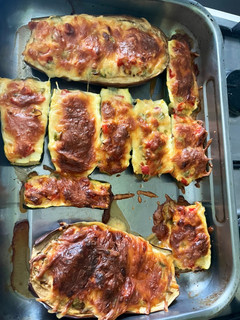 Töltött padlizsán és cukkini recept fotója