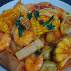 A picture of Udang Saus Padang.