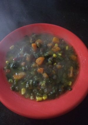 Una foto de Sopa de verduras