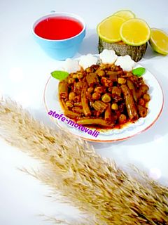 عکسی از دستور خوراک لوبیا سبز و نخودفرنگی
