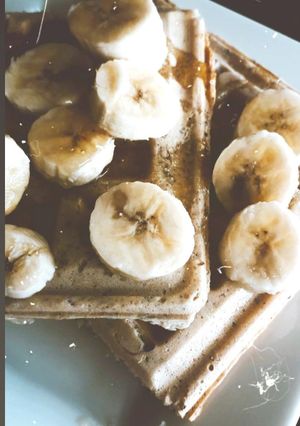 Una foto de Waffles! 🖤 veganos y light