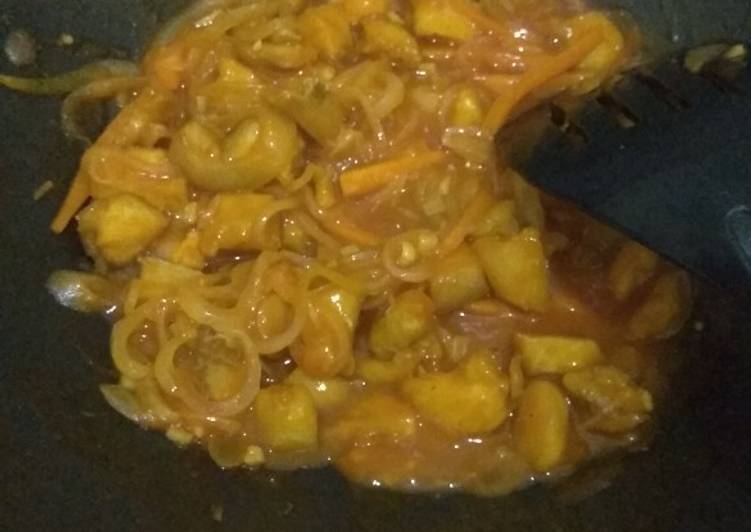 Cara Gampang Menyiapkan Ayam asam manis alaa @dapursempit yang Lezat Sekali